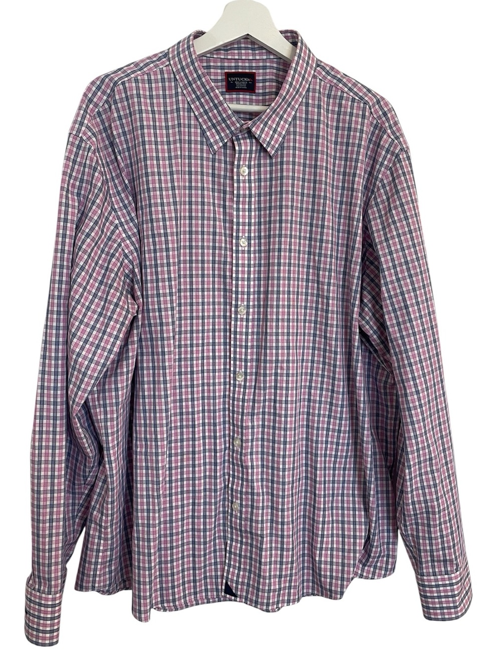 Untuckit Button Down Plaid Shirt